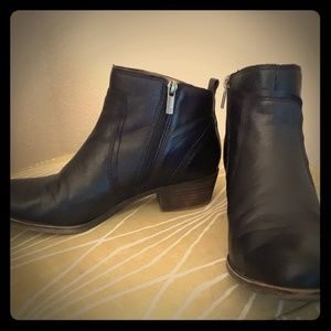 Ladies black ankle booties